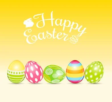 Happy Easter Spring Holiday Background Illustration Illustrazione stock
