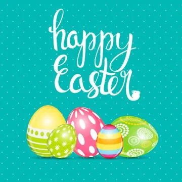Happy Easter Spring Holiday Background Illustration イラスト素材