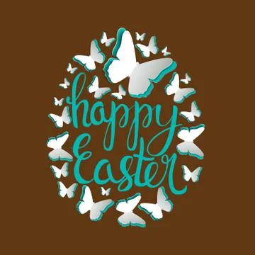 Happy Easter Spring Holiday Background Illustration Stock Illustration