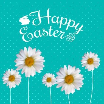 Happy Easter Spring Holiday Background Illustration Stock Illustration