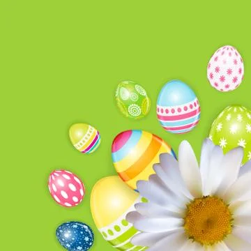 Happy Easter Spring Holiday Background Illustration Stock Illustration