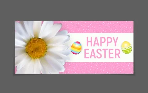 Happy Easter Spring Holiday Background Illustration イラスト素材