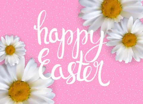 Happy Easter Spring Holiday Background Illustration 스톡 일러스트