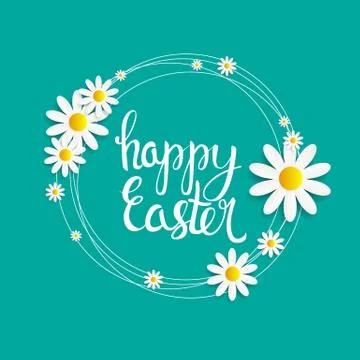 Happy Easter Spring Holiday Background Illustration Illustrazione stock