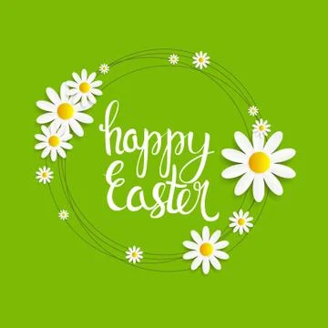 Happy Easter Spring Holiday Background Illustration 스톡 일러스트