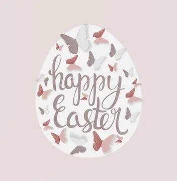 Happy Easter Spring Holiday Background Illustration Ilustración de archivo