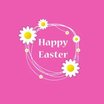 Happy Easter Spring Holiday Stock Illustration
