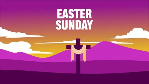 Happy Easter Sunday to all Christians 库存影片 317798628