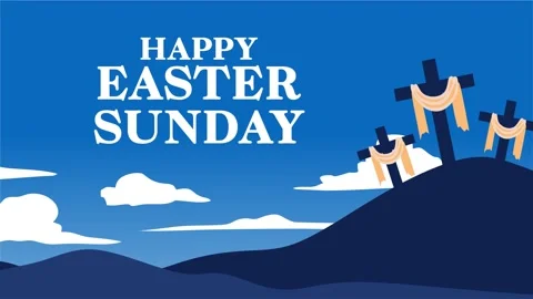 Happy Easter Sunday to all Christians Video stock 317798630