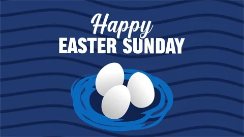 Happy Easter Sunday to all Christians Video stock 317798638