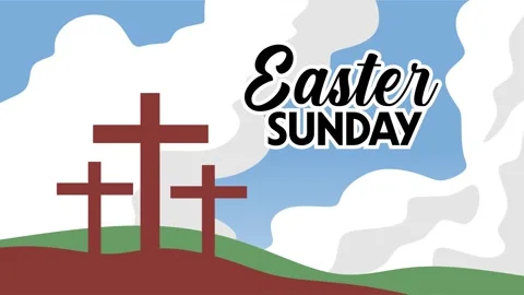 Happy Easter Sunday to all Christians Stock Footage 321663836