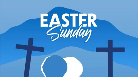 Happy Easter Sunday to all Christians Video stock 321663838