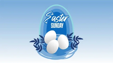 Happy Easter Sunday to all Christians 스톡 동영상 321917633