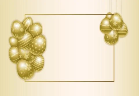 Happy Easter Template 스톡 일러스트