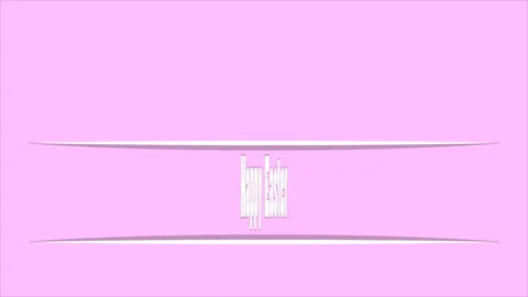 Happy easter text and bunny ears on pink background Stock Footage 105548221