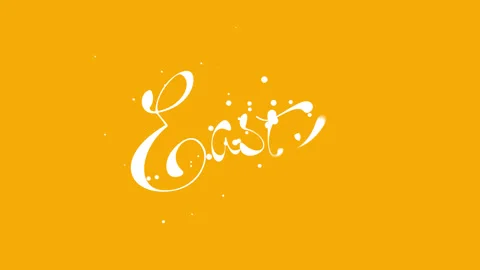 Happy Easter Text Animation Stock Footage 280485928