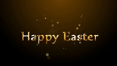 Happy Easter text background Stock Footage 86912416
