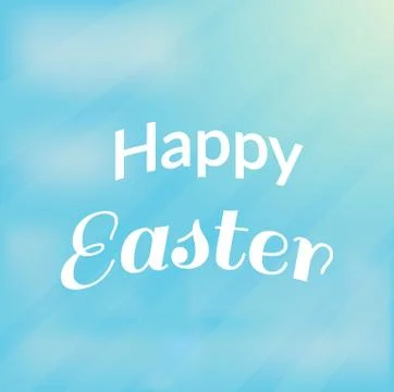 Happy Easter Text Illustrazione stock