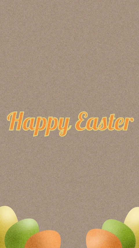 Happy Easter Text Loop Animation Stock Footage 329362712