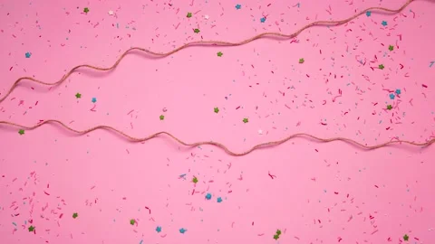 Happy Easter text write on pink background with Easter eggs. Stop motion Stock Footage 168290838