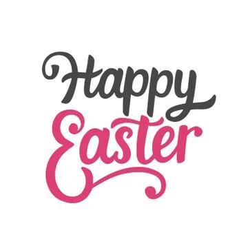 Happy Easter typography poster Stock Illustration