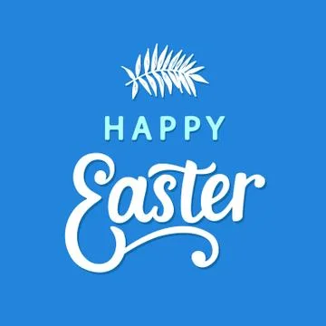 Happy Easter typography poster template Illustrazione stock
