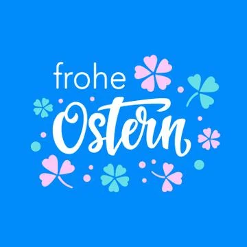 Happy Easter typography poster template Stock Illustration