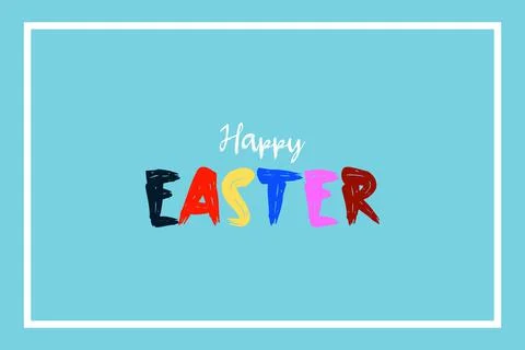 Happy Easter vector background design Stock Illustration