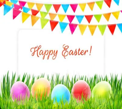 Happy Easter vector background Stock Illustration