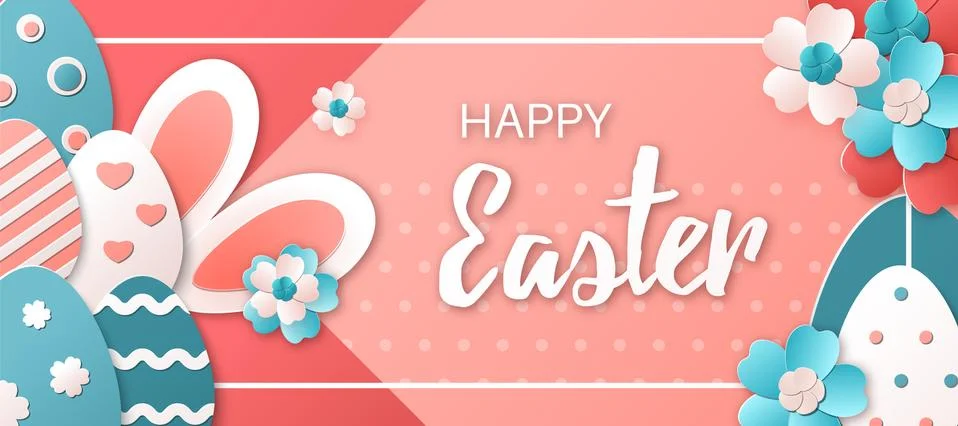 Happy Easter. Vector Template Stock Illustration