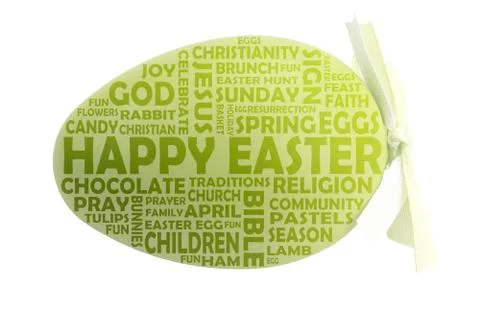 Happy Easter word cloud Stock Illustration