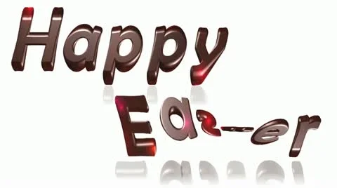 Happy easter written Stock Footage 10851149