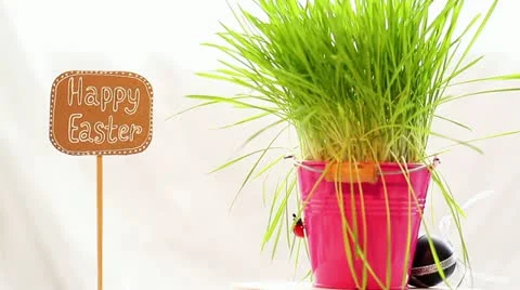 Happy Easter.rotation Stock Footage 21957860