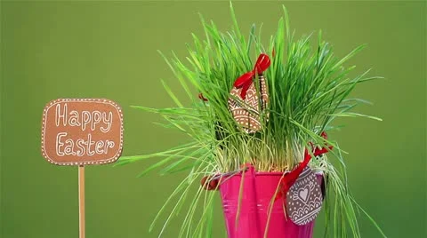 Happy Easter.rotation Stock Footage 21958123