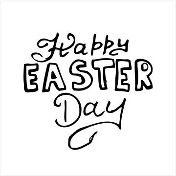 Happy easters day Stock Illustration