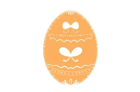 Happy Easter.Set of Easter eggs with different textures on a white backgrou.. イラスト素材