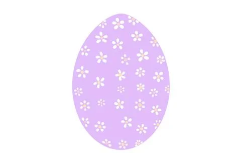 Happy Easter.Set of Easter eggs with different textures on a white backgrou.. Stock Illustration