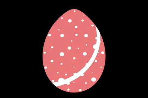 Happy Easter.Set of Easter eggs with different textures on a white backgrou.. Illustrazione stock