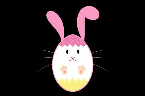 Happy Easter.Set of Easter eggs with different textures on a white backgrou.. Illustrazione stock