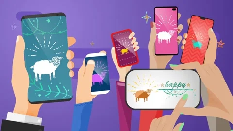 Happy Eid Al Adha - Eid Mubarak Social Share Stock Footage 273480354