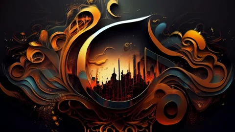 Happy eid greeting motion design animation Stock Footage 234207092