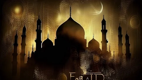 Happy eid greeting motion design animation Stock Footage 234207099