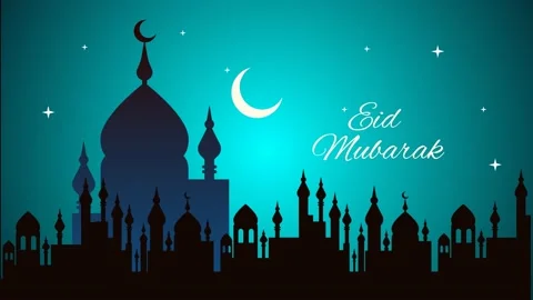 Happy eid greeting motion design animation beautiful  eid mubarak Stock Footage 237072868