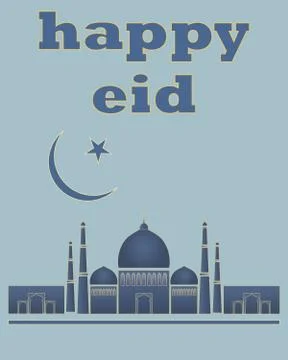 Happy eid Stock Illustration
