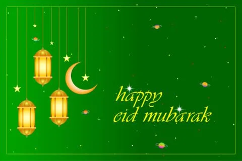 Happy eid mubarak Illustrazione stock