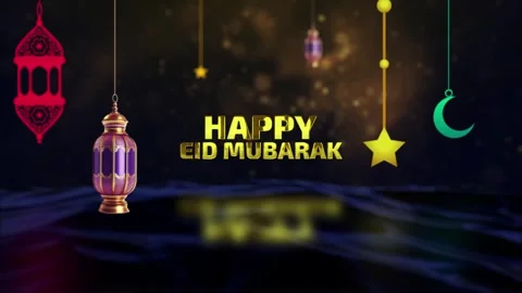 Happy Eid Mubarak Opener 4k Stock Footage 342722665