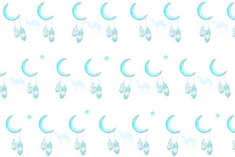 Happy Eid Mubarak, patterns designs Stock Illustration