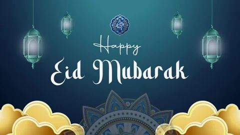 Happy Eid Mubarak video. Ramadan Kareem Stock Footage 269829899