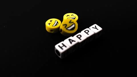 Happy emoticon Stock Photos