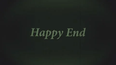 Happy End old 8mm film deffect reel	 Stock Footage